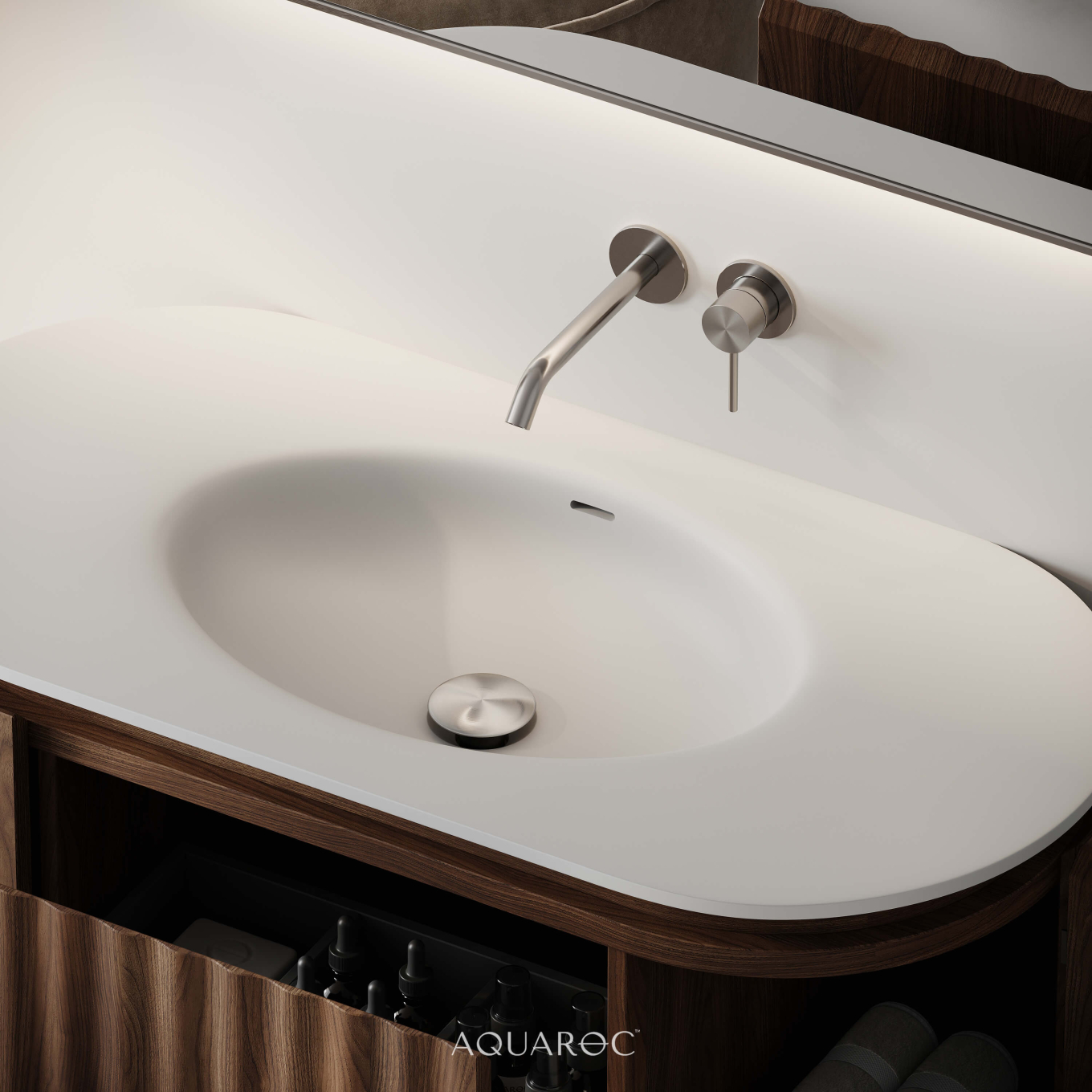 Niche Brushed Stainless Steel Slotted Click Clack Basin Waste